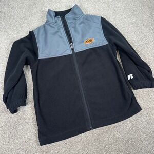 Russell Oklahoma State Cowboys OSU‎ Fleece Jacket Youth XS (4-5) Black Gray